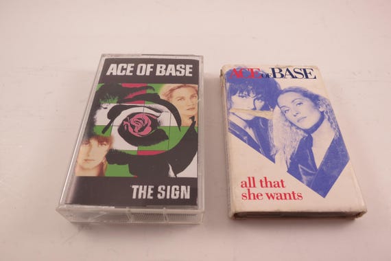 Vintage 1990's Ace of Bass Cassette Tapes The Sign The Bridge All That She Wants Sold Individually