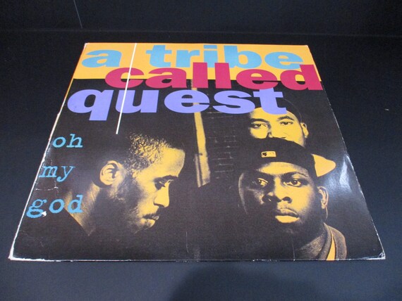 Vintage 1994 Vinyl LP Record A Tribe Called Quest Oh My God Very Good Condition 68060