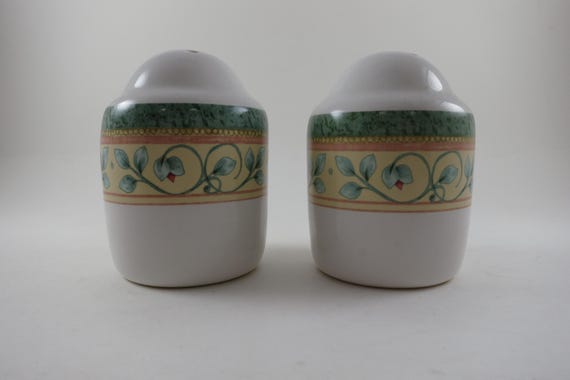 Vintage Pfaltzgraff French Quarter Stoneware Salt and Pepper Set