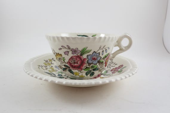 Vintage Copeland Spode Romney Cup and Saucer Set Very Good Condition