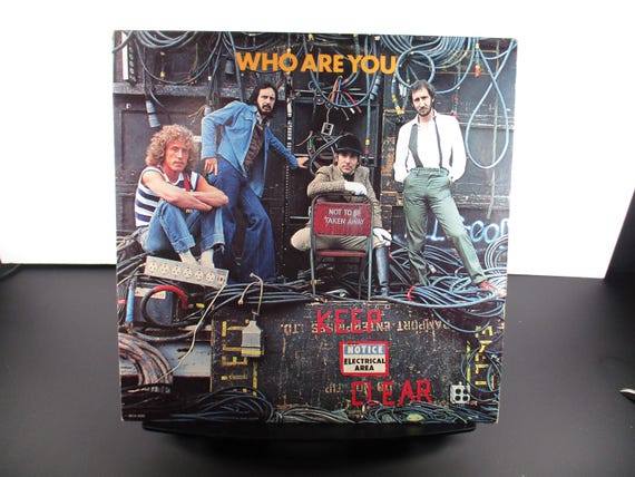 Vintage 1978 Vinyl LP Record The Who Who Are You Excellent Condition 62252