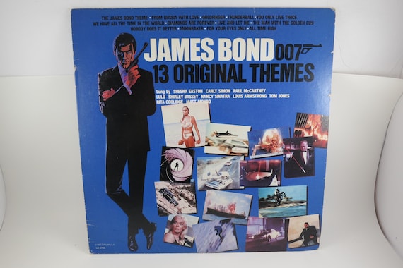 Vintage 1983 James Bond 007 Vinyl LP - Thirteen Original Themes