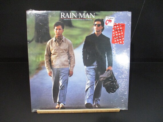 Vintage 1989 Vinyl LP Record Rain Man Soundtrack Excellent Condition Tom Cruise Dustin Hoffman In Shrink Hype Sticker 67876
