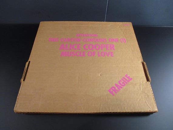 Vintage 1973 Vinyl LP Record Muscle of Love Alice Cooper Excellent Condition In Original Cardboard Box 69429