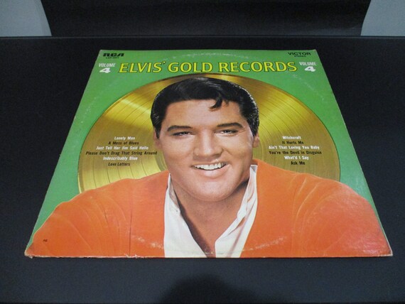 Vintage 1975 Vinyl LP Record Elvis' Golden Records Volume 4 Elvis Presley Excellent Condition 67263