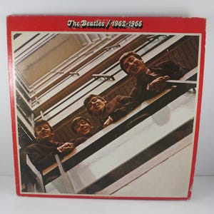 Vintage 1973 Vinyl LP Record Set The Beatles 1962-1966 Red Album Excellent Condition 71153