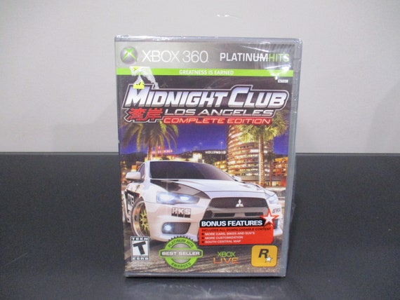 2008 XBox 360 Platinum Hits Midnight Club Los Angeles Complete Edition Mint Condition Still Factory Sealed