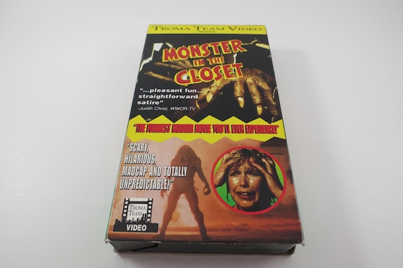 1995 VHS Tape Monster in the Closet Horror Rare Screener Promo Copy Excellent Condition