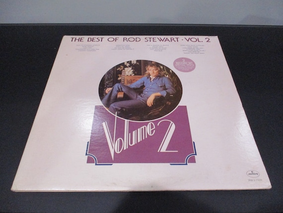 Vintage 1976 Vinyl LP Record Set The Best of Rod Stewart Volume 2 Two Record Set Excellent Condition 69171