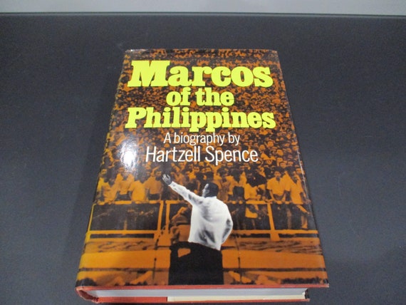 Rare Vintage 1969 Hard Cover Book Marcos of the Philippines SIGNED by President Marcos with Dust Jacket Excellent Condition