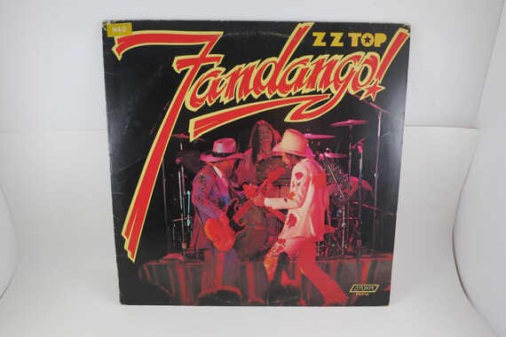 Vintage 1975 ZZ Top Fandango Vinyl LP Record