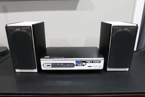 Vintage 2003 JVC Compact Stereo System: CD Player, Speakers