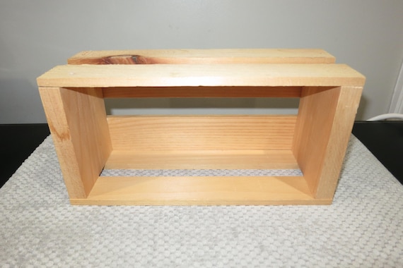 Vintage Plain Wooden CD Holder – Holds 24 Discs Display Vertical or Horizontal