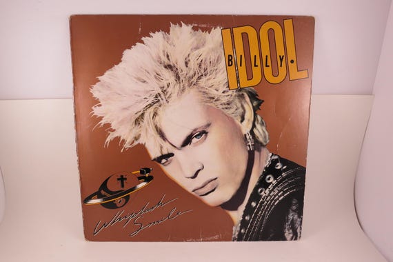 Vintage 1986 Vinyl LP Record Billy Idol Whiplash Smile Excellent Condition 71581