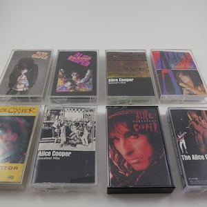 1980&#39;s Alice Cooper Cassette Tapes Greatest Hits Lace and Whiskey Classicks Sold Individually