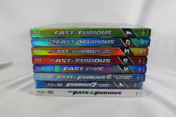The Fast and The Furious First 8 Movies on Blu-Ray Disc