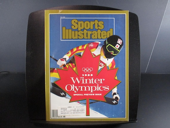 Vintage 1988 Sports Illustrated Magazine Special Edition Calgary 1988 Winter Olympics Preview Issue Excellent Condition