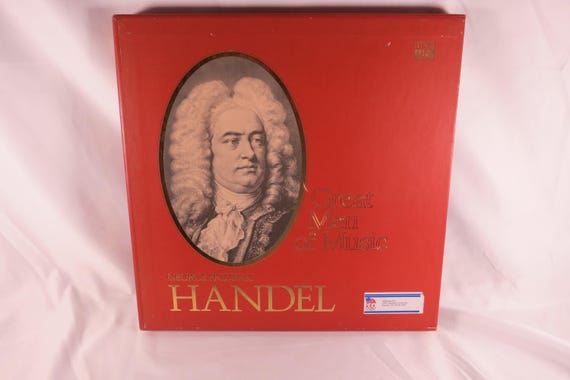 1978 George Handel Classical Vinyl LP Box Set: Gre8t Men of Music EX