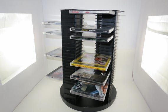 Vintage Fellowes CD Holder: Rotating 112-Disc Capacity