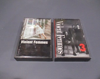 Vintage 1980's Violent Femmes Cassette Tapes Self Titled 3 Why Do Birds Sing Sold Individually