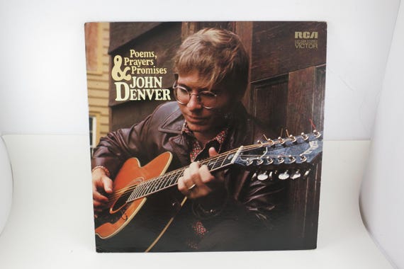Vintage 1971 Vinyl LP Record John Denver Poems Prayers & Promises EX