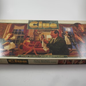 1992 Paker Brothers Board Game No 45 Clue Classic Detective Game 100 Percent Complete Excellent Condition