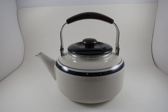 Vintage White Janko Ware Classic Series Hand Painted Teapot w/Lid and Adjustable Handle