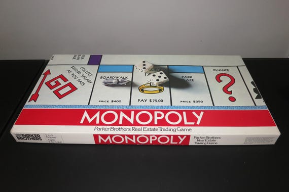 Vintage 1975 Monopoly Board Game - Parker Brothers Complete