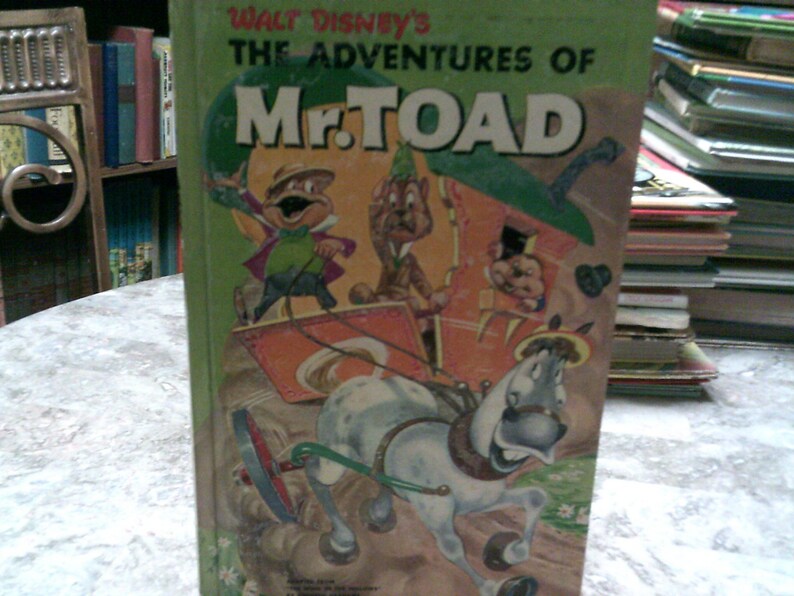 1949 Big Golden Book The Adventures of Mr Toad Walt Disney Etsy
