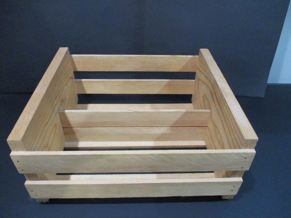 Vintage Napa Valley Double Wooden CD Crate Holder Holds Up to 54 Discs Excellent Original Condition