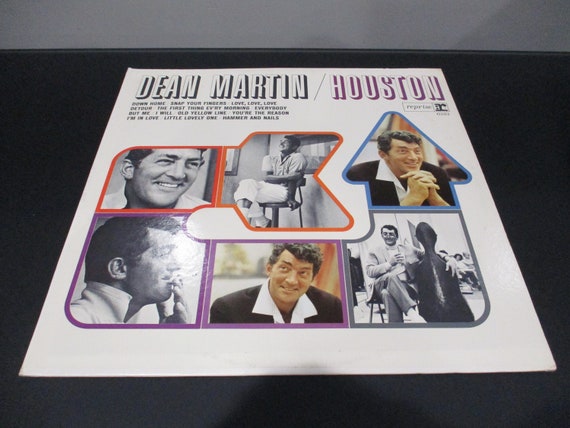 Vintage 1965 Vinyl LP Record Houston Dean Martin Excellent Plus Condition Mono Pressing 65047