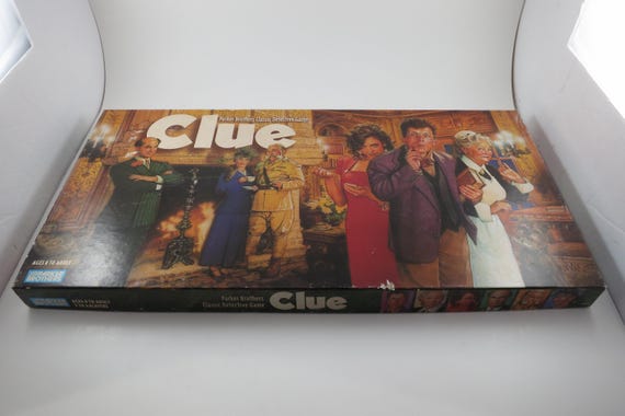 Vintage 1996 Parker Brothers Board Game No 45 Clue Classic Detective Game Complete