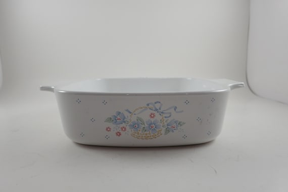 1988-1993 Corning Ware A-1-B Country Cornflower 1 Quart Saucepan Excellent Condition