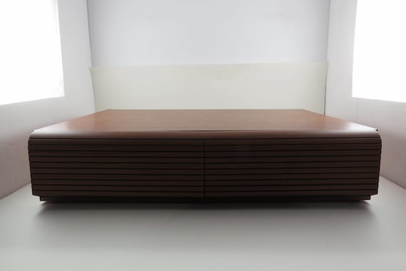 Vintage 1980s Faux Wood Cassette Tape Holder: Storage for 40