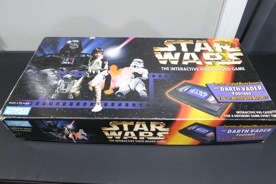 Vintage 1996 Star Wars The Interactive Video Board Game 100% Complete