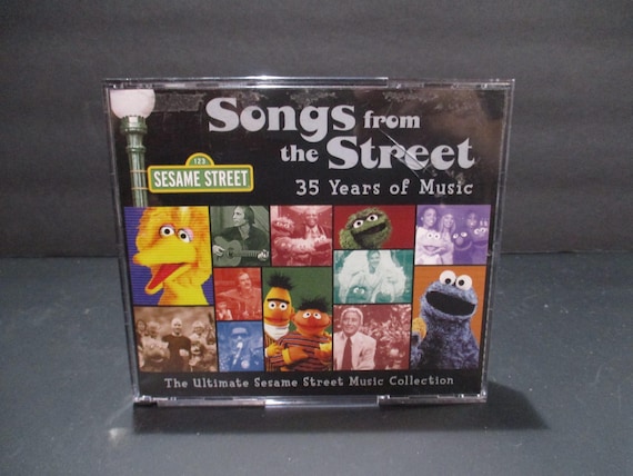 Vintage 2003 Three CD Set Songs From The Street (Sesame Street) 35 Years of Music Excellent Condition with 68 Page Booklet