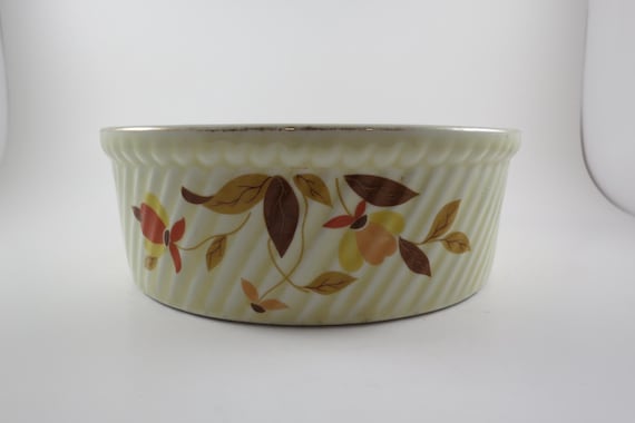 Vintage Jewel Tea Autumn Leaf Pattern 7 3/4 Inch Serving/Casserole Bowl Very Good Condition