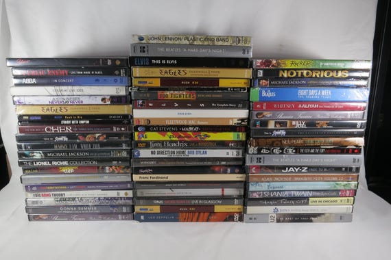 Music DVD Movies and Box Sets Beatles Selena Eagles MJ Rush Sold Individually