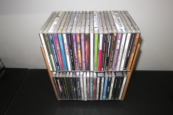Vintage 90's 2 Level CD Rack Holder Display 43 CD's