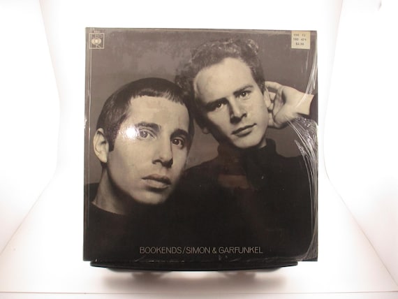 Vintage 1966 Vinyl LP Record Simon and Garfunkel Bookends Near Mint Condition In Shrink UK Import Pressing 68601