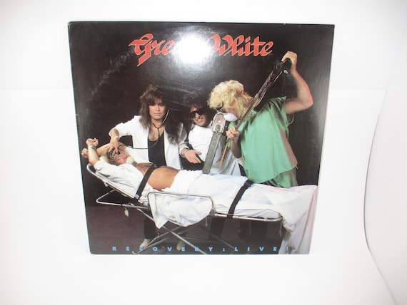 Vintage 1987 Vinyl LP Record Recovery Live! Great White Excellent Condition 70230