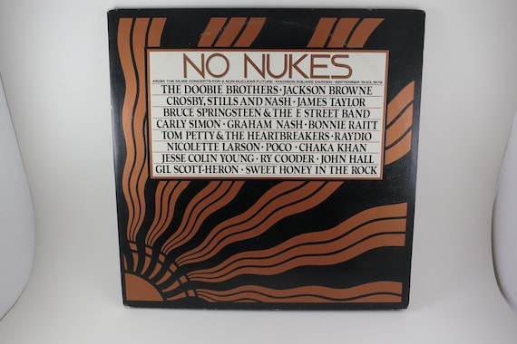 Vintage 1979 No Nukes Concert Vinyl LP: Three-Record Set w/Original Book EX