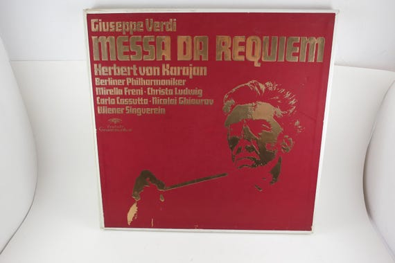 Vintage 1972 Vinyl LP Classical Box Set Messa Da Requiem Giuseppe Verdi