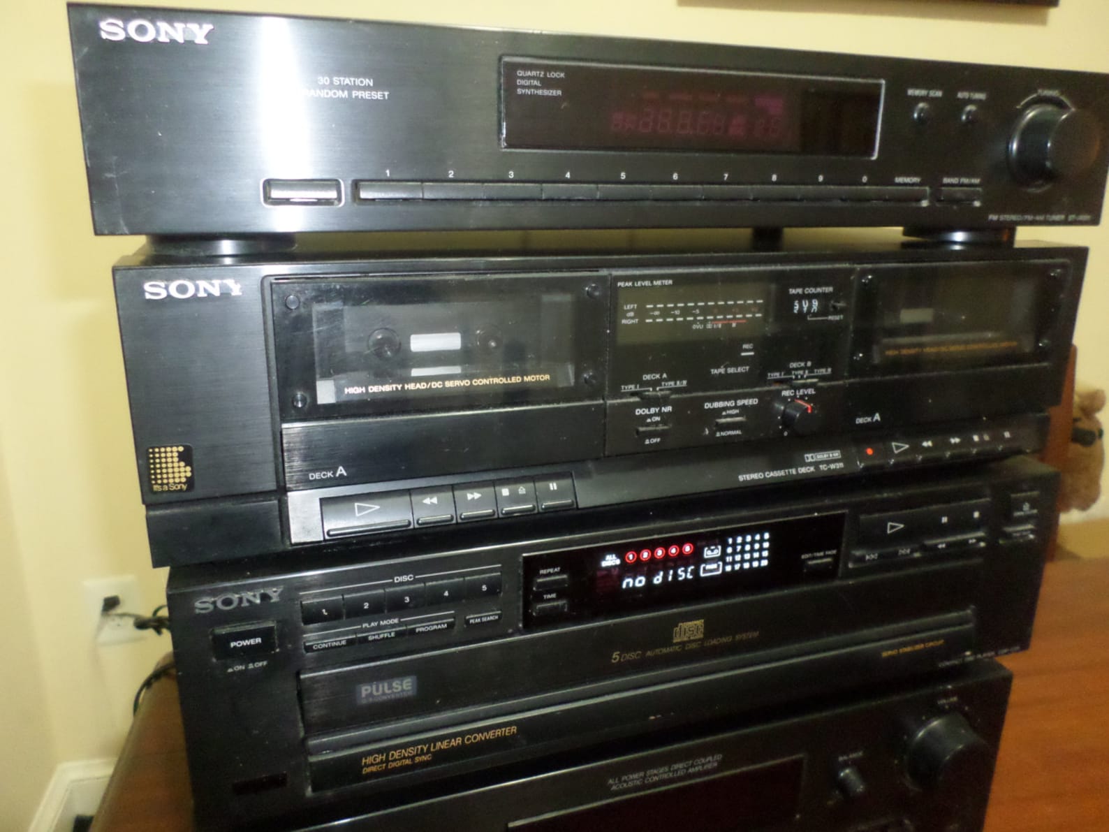 Vintage Early 90's Sony Hi Output Home Stereo System Tuner Etsy