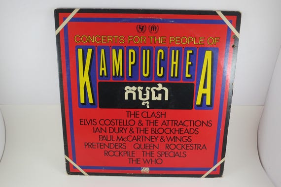 1981 Concerts for Kampuchea Vinyl LP Record Set: The Who, Queen, Wings, The Clash