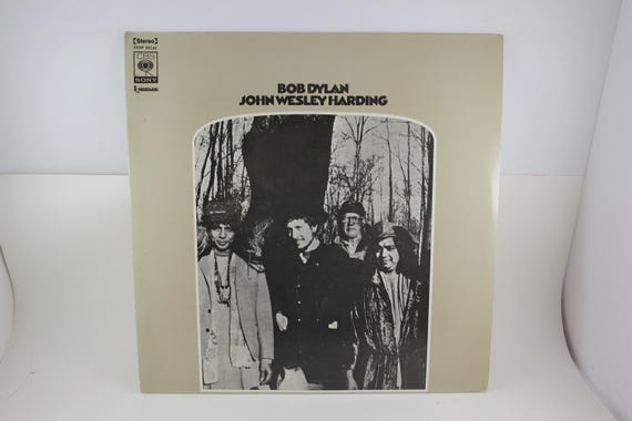Vintage 1969 Vinyl LP Record Bob Dylan John Wesley Harding Excellent Plus Condition Rare Japanese Stereo Pressing 70528