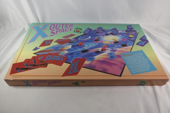 1986 X From Outer Space Discovery Toys Board Game 100% Complete