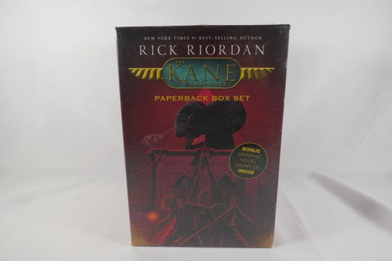 Rick Riordan The Kane Chronicles Paperback Book Set of 3 Plus Graphic Sampler Factory Sealed