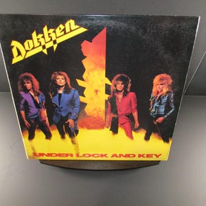 Vintage 1985 Dokken - Under Lock and Key Vinyl LP Record