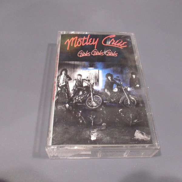 Vintage 1987 Cassette Tape Girls Girls Girls Motley Crue Excellent Condition